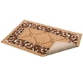 thumbnail image 3 of Kitchen & Bathroom Mat, Fleur De Lis Floral Design Slip Resistant Backing, Mustard, 19.5''X32'', 3 of 3