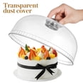 thumbnail image 3 of 1 tapa protectora de plástico transparente tipo domo para aperitivos y pasteles, ideal para mantener la frescura de los alimentos., 3 of 7