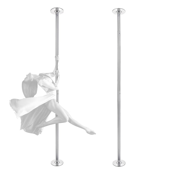 Yescom 9.25 FT 45MM Spinning Static Dancing Pole Kit for Club Party Fitness Exercise 2 Pack