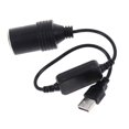 thumbnail image 4 of 5v 2a Usb Port To 12v 8w Car Cigarette Lighter Socket Adapter Converter For Car Hfmqv, 4 of 5