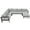 Grey, variant on Yesurprise 115.7in Modern Outdoor Sectional Sofa, 6 Seater Patio Conversation Couch Sets, U-Shaped Chaise Lounge Couch, Convertible Sofa Set for Outdoor Garden Porch
