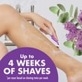 thumbnail image 5 of BIC Soleil 4 Escape Women's Disposable Razors with 4 Blades, Lavender & Eucalyptus Scented Handles, 4 Count, 5 of 9