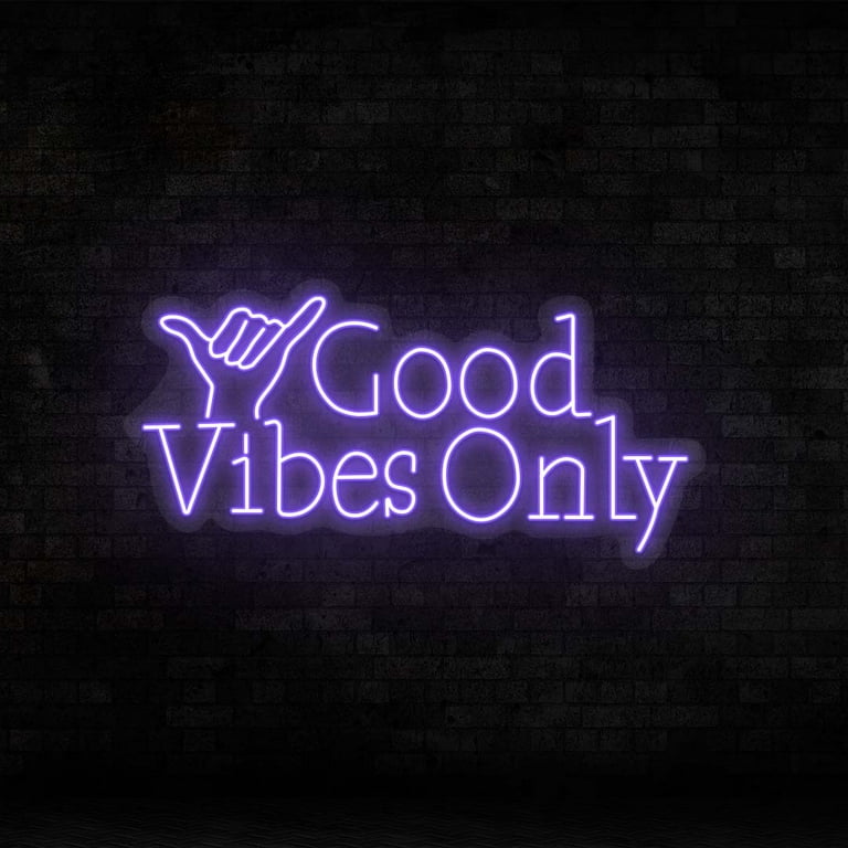 Good Vibes Only Sign (White, 56