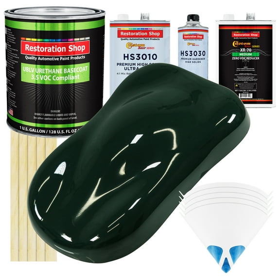 British Racing Green Premium Gallon Kit Low VOC URETHANE BASECOAT Auto Paint Kit