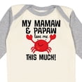 thumbnail image 4 of Inktastic Mamaw Papaw Love Me Boys or Girls Long Sleeve Baby Bodysuit, 4 of 5