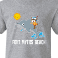 thumbnail image 4 of Inktastic Fort Myers Beach Florida Dolphin Youth T-Shirt, 4 of 5