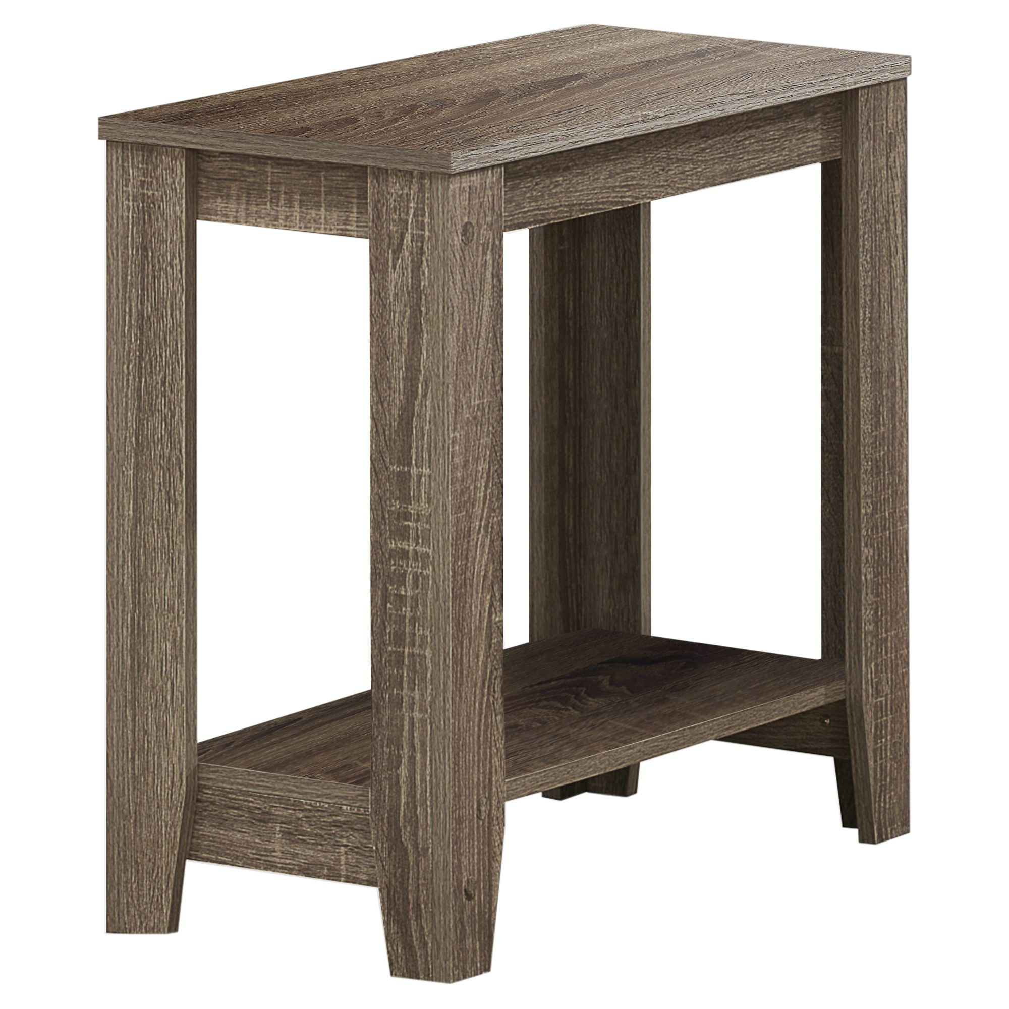 23.75" Brown Contemporary Rectangular Accent Table
