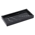 thumbnail image 1 of Marble Storage Tray Bathroom Vanity Tray Kitchen Dresser Cosmetics Organizer PlateHome Decor - Black Blcak, 1 of 8