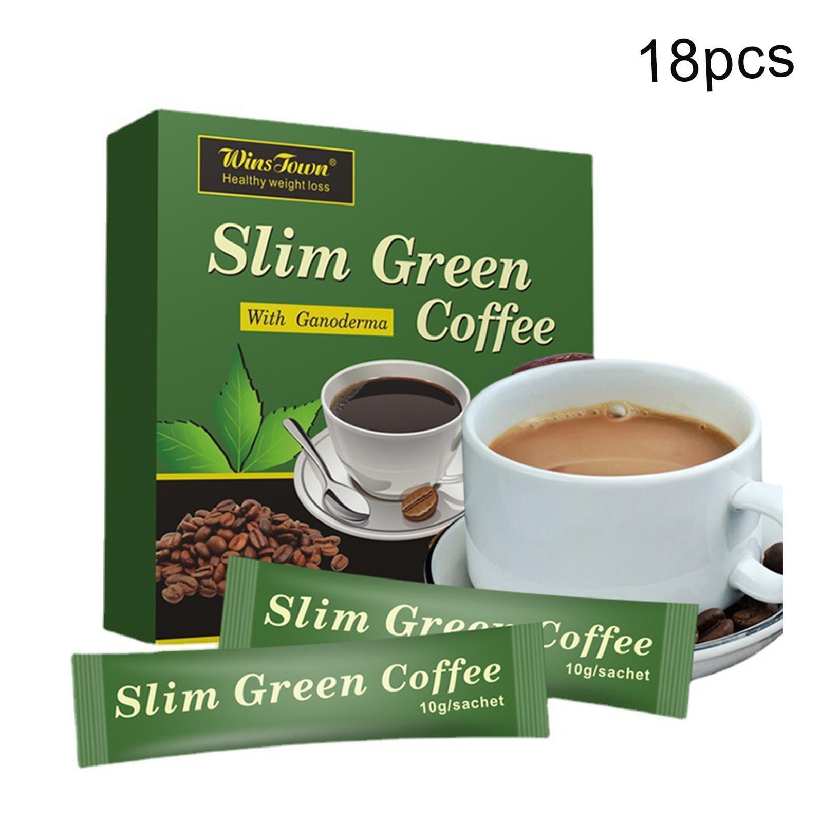 18 packs Slim Green Coffee with Ganoderma Control Detox Weight Weight