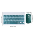 thumbnail image 3 of romoty Wireless Keyboard and Mouse Combo 9.6x5.9 Inch Army Green Slim Rechargeable Quiet Keyboard Mouse Set for Tablet Laptop Smartphone, 3 of 6