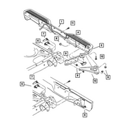 Genuine OE Mopar Step Bumper - 5FC76WSB