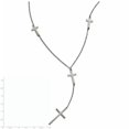 thumbnail image 2 of Stainless Steel Slip on Polished Religious Faith Cross Dangle Slip Necklace 30 Inch Pendant Necklace for Women, 2 of 2