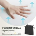 thumbnail image 4 of Tromlycs Chair Cushions for Dining Chairs Kitchen Seat Pads Set of 4 Room Indoor with Ties Non Slip 17x16 inch Black Brown, 4 of 6