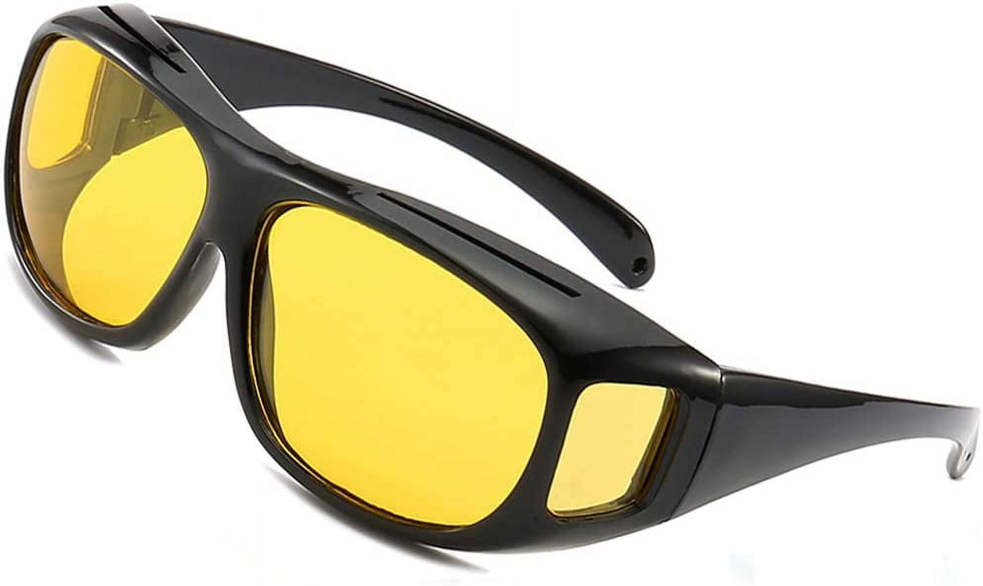 Lunettes De Conduite Nuit Polarisées UV400 - Lentilles Jaunes Anti-Éblouissement Pour Homme Femme