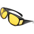 thumbnail image 1 of UV400 Night Vision Goggles Fit Over Prescription Glasses Wrap Arounds Sunglasses Driving Protection, 1 of 5