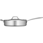 Tramontina 5-Qt Tri-Ply Clad Deep Saute Pan with Lid, Stainless Steel