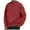 Red@GC@, variant on CONZONE Mens Pullover Sweatshirts Long Sleeve Sweatshirt for Men Trendy Solid Color Crew Neck Warm Fall Hoodie Sweatshirt