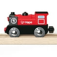 thumbnail image 4 of Hape: Battery Powered Engine No.1 - Red-White-Black - Wooden Light & Sound Train Toy, Forward/Reverse, Compatible w/ Most Wooden Railway Sets, Kids 3+, 4 of 8