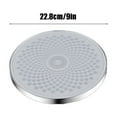 thumbnail image 3 of 9 Inch Large Rain Shower Head with Pressure Boosting Technology - 22.8x22.8x5cm Rust-Resistant Design for Strong Water Flow & Wide Coverage - Water Efficient Single Showerhead in Silver Akmoler, 3 of 6