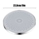 thumbnail image 3 of Rain Shower Head 9 Inch | Silver Finish | Pressure Boosting Large Bathroom Spray Nozzle | Rust Resistant Seamless One Piece | Eco Friendly Water Efficient | Single Head | 22.8x22.8x5cm, 3 of 6