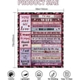 thumbnail image 2 of Gifts for Wife from Husband, to My Wife Blanket, Wedding Anniversary Romantic Gifts for Her, Presents for Wife, Female Birthday Gifts Ideas, Christmas Valentine's Day Bed Blanket (150 x 200 CM), 2 of 6