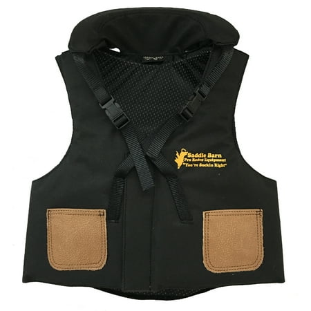 SADDLE BARN JUNIOR CORDURA ROUGHSTOCK VEST W/NECK ROLL