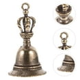 thumbnail image 2 of Vintage Hand Held Brass Bell for Festival Party Decor, 2 of 6