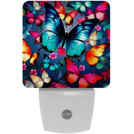 

Butterflies LED Square Night Lights - Small and Stylish Energy-Saving Lamps
