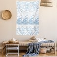 thumbnail image 2 of Japanese Wave Tapestry, Oriental Composition with Ocean Current Themes Traditional Illustration Japan, Wall Hanging for Bedroom Living Room Dorm Decor, 60W X 80L Inches, Blue White, by Ambesonne, 2 of 5