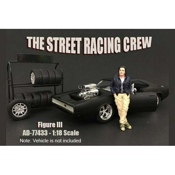 Street Racing Crew Figure #3 - American Diorama 77433 - 1/18 Scale Diecast Model Toy Car