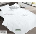 thumbnail image 6 of ROYALE LINENS 100% Organic Cotton Twin Sheet Set - 16" Deep Pocket Bed Sheets - Eco Friendly White Bed Sheets - Sábanas Twin - 1 Flat, 1 Fitted & 1 Pillowcases - White Sheet Set - Cotton Bedding Sets, 6 of 9