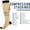 thumbnail image 4 of FREEAMG Thanksgiving Pumpkin Compression Socks for Men & Women Knee High Stockings for Running, Sport, Hiking & Travel, 4 of 7