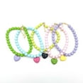 thumbnail image 4 of NIBOLOG Pet Necklace Extended Length Adjustable Beads Hear Pendant Candy Color Cat Dog Collar Necklace Pet Accessories, 4 of 8