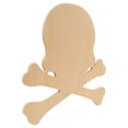 thumbnail image 2 of Wood Skull Cutouts 12 x 11-7/10 Inch, Pack of 6 Fall Unfinished Wood Cutouts to Paint and Display, DIY Halloween Décor, by Woodpeckers, 2 of 5