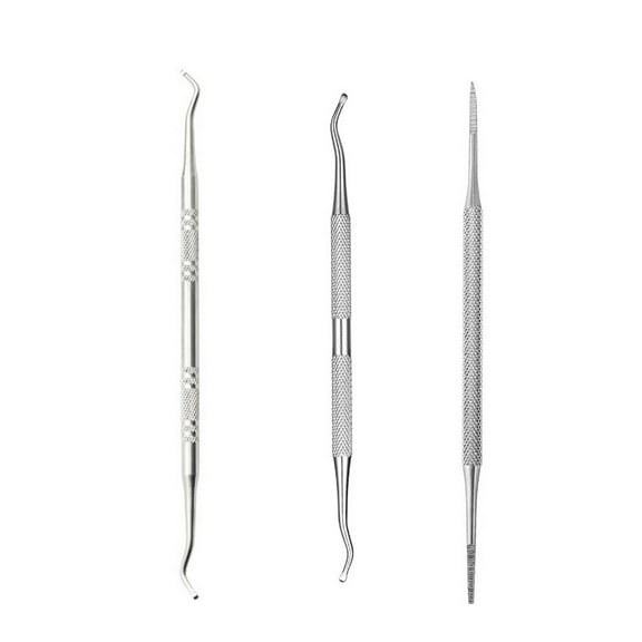 3PCS Ingrown Toenail File & Lifter ,Stainless Steel ingrown toenail tool,Double Sided Cleaner Tool