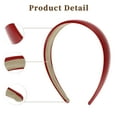 thumbnail image 5 of Unique Bargains Leather Head Bands for Women's Hair Thick Solid Colors Red 1 PCS, 5 of 6