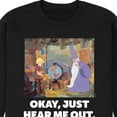 thumbnail image 3 of Disney - The Sword And The Stone - Okay, Just Hear Me Out - Men's Crew Neck Fleece Pullover, 3 of 5