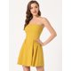 thumbnail image 2 of Disfraz de navidad Fiesde las mujeres sin tirantes con cremalleexpuessólido mini vestido de tubo acampanado MostaL, 2 of 6