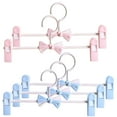 thumbnail image 5 of LAMIRO Clothes Hangers with Clips for Jeans,Children,Stretchable Skirt,Towel,Pants Rack,Baby,Plastic,5 Pcs, 5 of 7