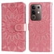 thumbnail image 3 of Funda tipo cartera GANGXUN para Vivo Y29 4G , diseño girasol, cuero PU, soporte, cierre magnético, tarjetero, 3 of 5