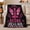 Pink Ribbon Phoenix, variant on Rising Healing Thriving Phoenix Butterfly Breast Cancer Awareness, Dramatic Artistic Scene, Warm Flannel Blanket for Living Room and Bedroom, Art Lovers Valentine's Day Gift, Artistic Home Decor