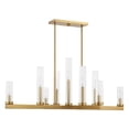 thumbnail image 2 of Warm Brass Nine Light Chandelier from the Carina Collection, 2 of 6