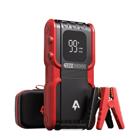 Audew Jump Starter, Car Auto Battery Jump Starter Portable 2000A Charger 20000mAh, Black