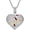 Silver-Gold, variant on Hip Hop 18K Gold Plated Iced Out Full Cubic Zircon Broken Heart Band Aid Necklace Pendant for Women Men
