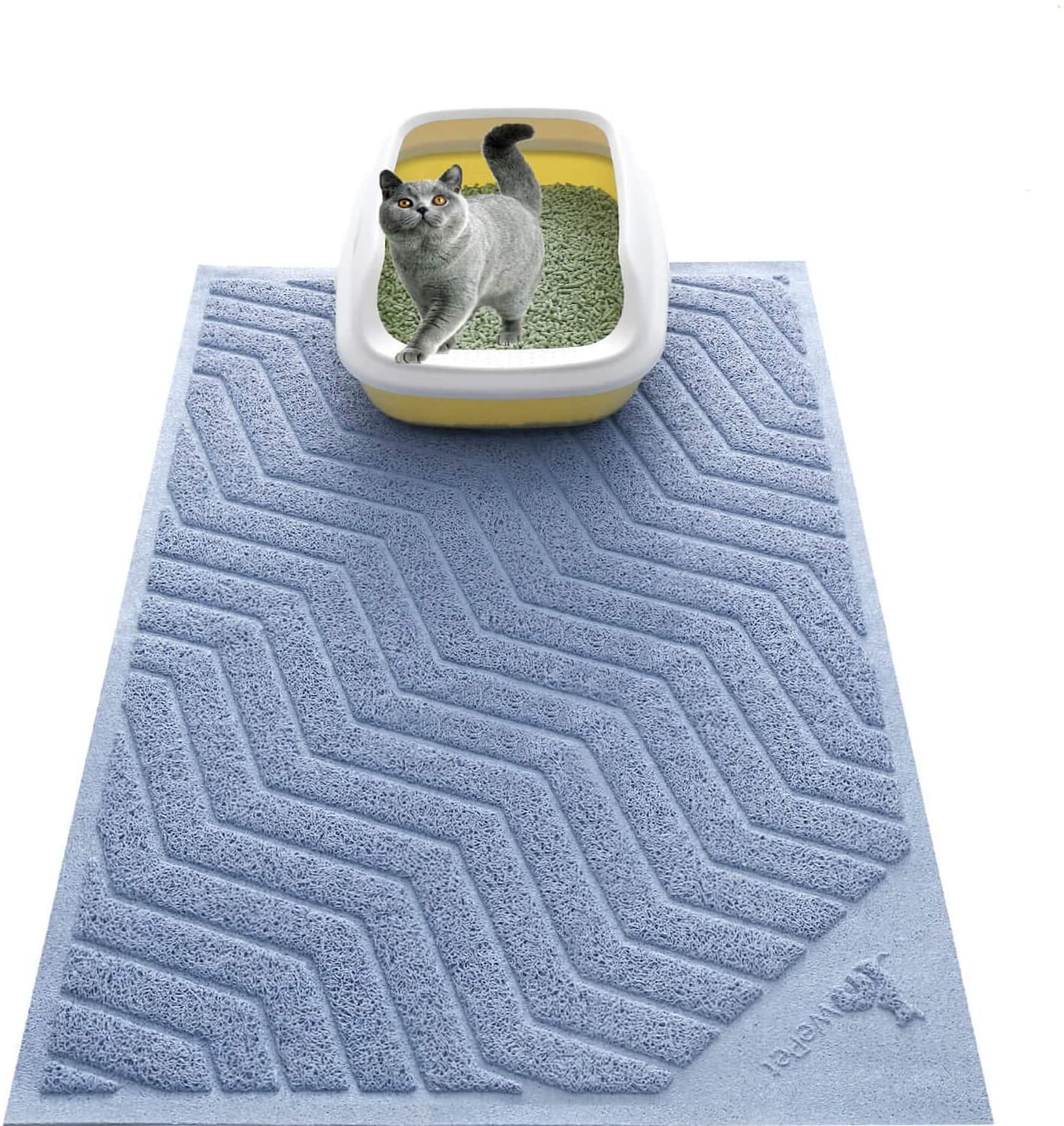 Cat Litter Mat, Kitty Litter Trapping Mesh Mat, 35 x 23 Inch Large