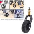 thumbnail image 3 of Roue avant de Fauteuil Roulant, Roulettes avant Durables de 6 Pouces Absorbant les Chocs pour Marcheurs, 3 of 7