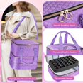thumbnail image 4 of Funda organizadora de esmaltes de uñas YUYAFN con capacidad para 84 botellas, color morado, 4 of 7