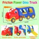thumbnail image 4 of Camión de transporte de coches de juguete Veslier Dinosaur con 4 coches retráctiles, 4 of 7