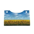 thumbnail image 4 of Naloa Blooming Sunflower Field Print Leather Tissue Box Cover Rectangle | Long Tissue Box Cover | Tissue Box Holder | Tissue Holder for Bathroom, 4 of 9