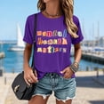 thumbnail image 4 of Ankishi Funny Tshirts for Women Mental Health Matters Loose Fit Casual T Shirts Summer Basic Tops Daily Wear, 4 of 8